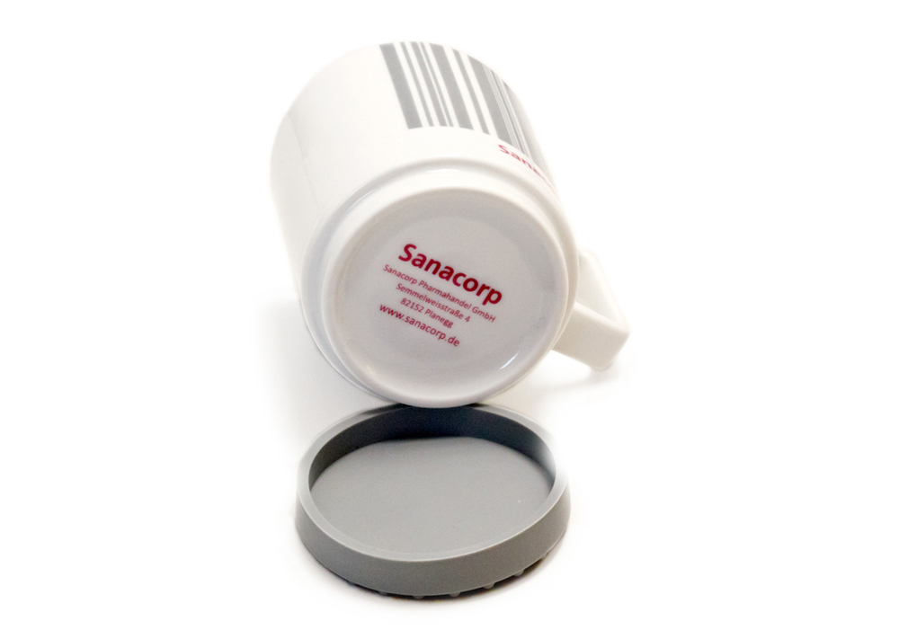 bedruckte werbetasse porzellan softpad form 352 mit form 352