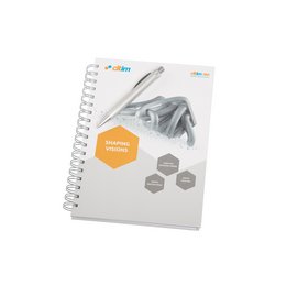 Bedruckter Collegeblock im Sonderformat, fotorealistischer Offsetdruck außen