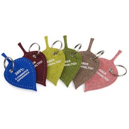 Werbe-Schlüsselanhänger Filz bedruckt und formgestanzt