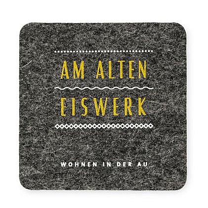 Filz-Untersetzer gibt es in vielen modischen Farben