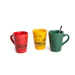 Bedruckter Keramik-Henkelbecher für Zeltplatz-Kiosk Nordseeinsel Spiekeroog