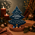 Bedruckter Adventskalender in Weihnachtsbaum-Form von Lindt in weihnachtlicher Umgebung