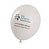 Bedruckter Riesen XXL-Luftballon in weiß mit 90 - 100 cm Umfang und Werbe-Aufdruck.