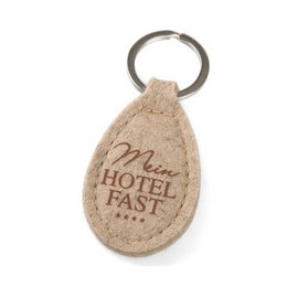 nachhaltige Hotelzimmer Schlüsselanhänger Filzanhänger, 100 % Merinowolle, viele Farben verfügbar