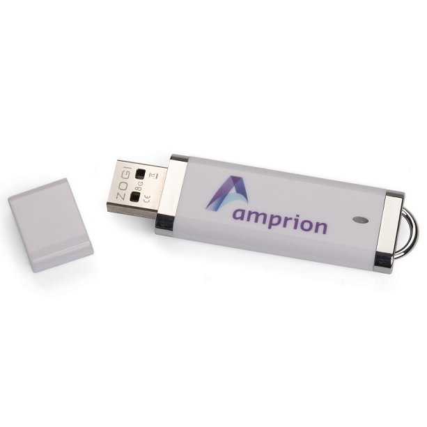 Bedruckter USB-Stick mit Verschlusskappe