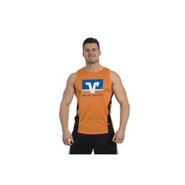 Bedrucktes, ärmelloses Herren Laufshirt für die Volksbank Flein –Talheim