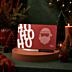 Bedruckbares Brotzeitbrettchen aus Resopal in weihnachtlichem Mockup platziert