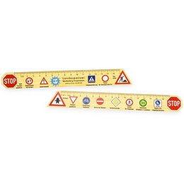 Vollflächig bedrucktes Lineal aus Kunststoff als Werbemittel made in Germany