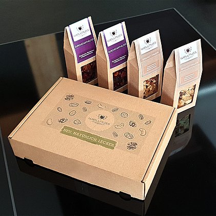 Bedrucktes Geschenkset für Mitarbeiter im Homeoffice