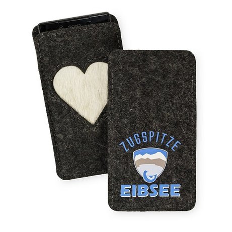 Bedrucktes Smartphone-Etui aus Wollfilz