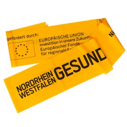 Bedrucktes elastisches Thera- und Gymnastikband für NRW Tourismus