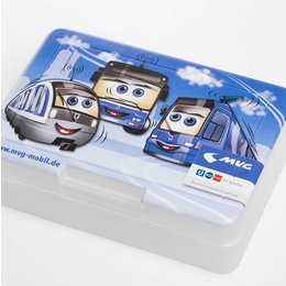 Brotzeitbox iMould-bedruckt für große und kleine Fahrgäste der MVG München