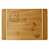Brotzeitbrett aus zweifarbigem Bambus mit Logo-Lasergravur