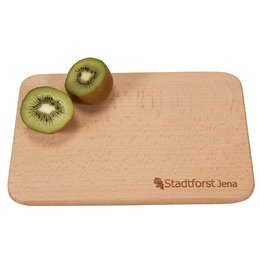 Hochwertiges Brotzeitbrett aus Buchenholz mit individueller Logogravur