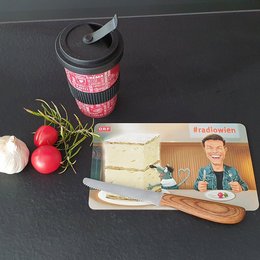 Brotzeitbrettchen aus Resopal mit Wunschmotiv bedruckt