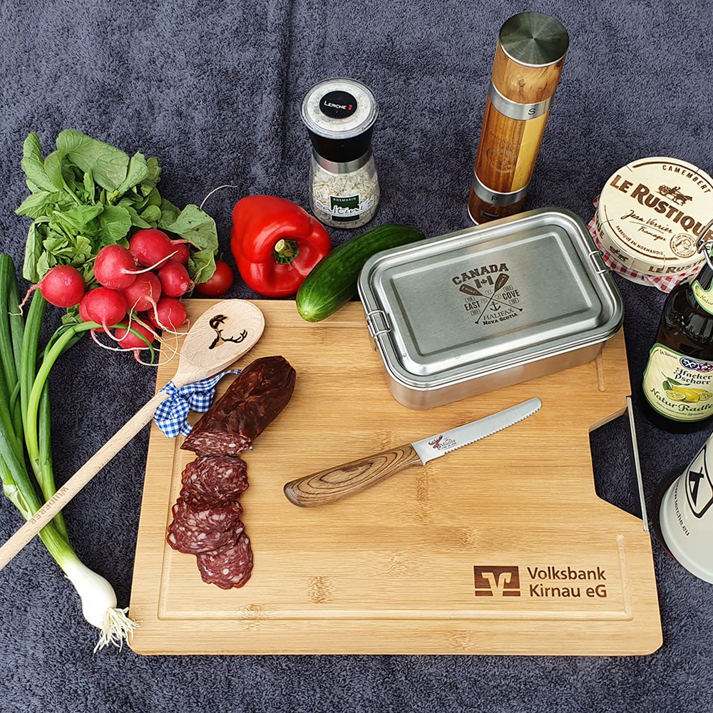 Hochwertiges Brozeitmesser mit gravierter Edelstahlklinge