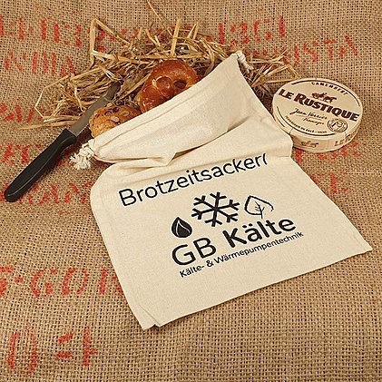 bedrucktes Brotzeitsackerl aus 100% Baumwolle
