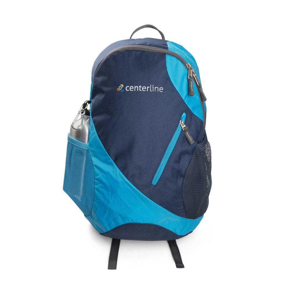 Werbe-City Drop Rucksack von Deuter mit Firmenlogo vorderseitig bestickt, erhältlich in drei Farben