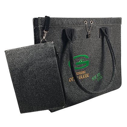 Werbetasche, Umhängetasche mit individuellem Logostick aus PSE-Filz