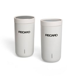 Coffee 2 go Becher stelton bedruckt für RECARO Holding GmbH
