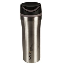 Vakuum-Werbe-Coffee to go Becher to go aus metall Edmonton mit farbigen Werbedruck