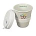 Coffee-to-go-Becher Porzellan bedruckt, mit Kunststoffdeckel  