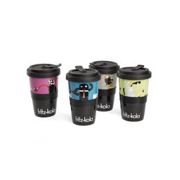 Coffee-to-go-Becher Form 345 aus Porzellan mit Motiv-Serie bedruckt