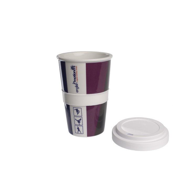 Coffee2go-Becher mit Volldekor nachhaltiger Werbeartikel