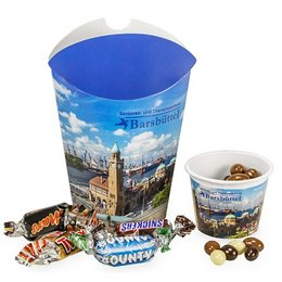 Cup Box &amp; Werbebecher mit süßen Werbemitteln