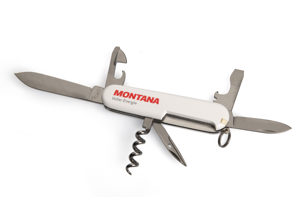 Das Original: Schweizer Taschenmesser mit Logo bedruckt
