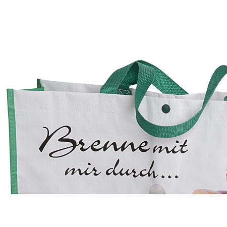 stabiel Tragehenkel PPWoven Werbetasche halten eine Last von bis zu 25 Kg stand