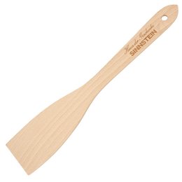 Nachhaltiger Werbeartikel: Pfannenwender aus Buchenholz mit eingraviertem Logo