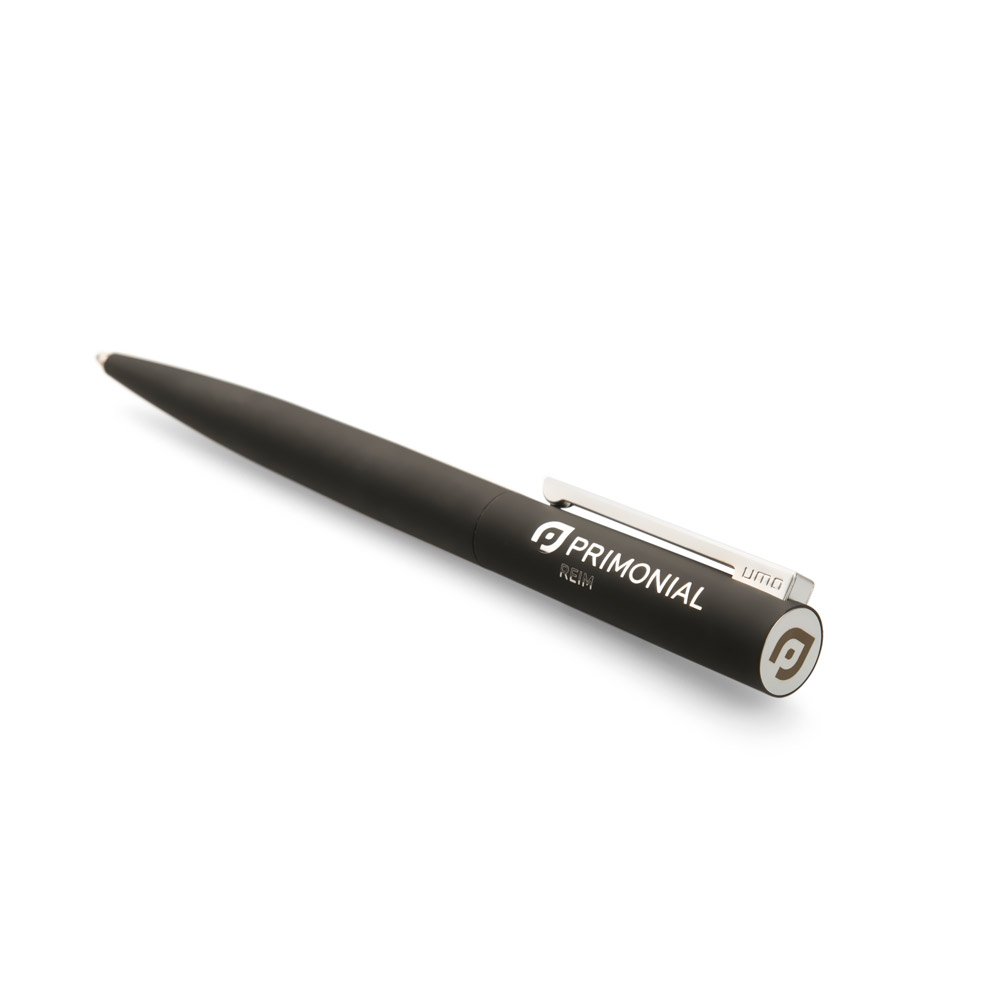 Metall-Dreh-kugelschreiber mit Rubber Gum Finish und Logolasergravur