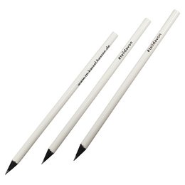 Werbe-Bleistift schwarz durchgefärbt mit Lackierung individuell bedruckt