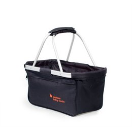 Werbetasche für Bank, Versicherung und Sparkasse: der Shopper Basket bestickt