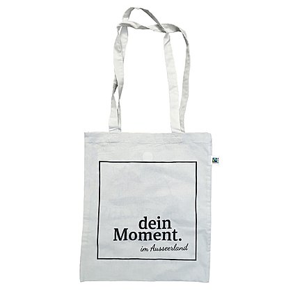 Werbetasche aus Fairtrade-Baumwolle mit Logo bedruckt