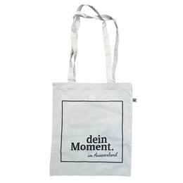 Werbetasche aus Fairtrade-Baumwolle mit Logo bedruckt