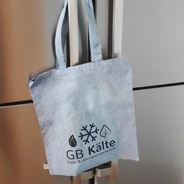 Shopper Planet aus pre-recycelter Baumwolle mit Werbedruck