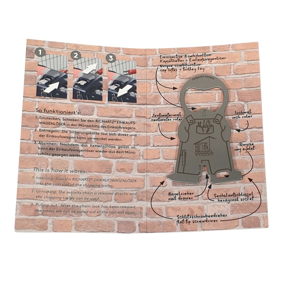 Werbe-Multitool-Einkaufswagenlöser KARL CRAFTER 