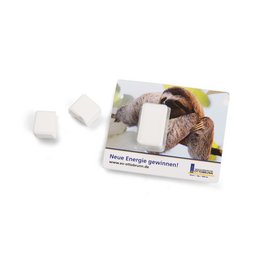 Energie-Karten aus Karton mit Traubenzucker samt Vitamin C