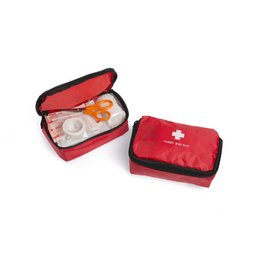 Erste-Hilfe-Set mit Werbeaufdruck für Giesecke &amp; Devrient