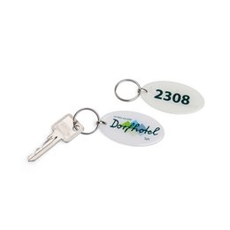 Exklusive, bedruckte Doming-Zimmer-Schlüsselanhänger für DORFHOTEL Sylt, Rantum