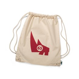 Fairtrade Baumwoll-Rucksackbeutel mit individuellem Logo