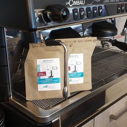 Kaffee-Aufbrüher im Beutel, gefüllt, individuell mit Werbung bedruckt