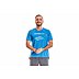Basic Herren-Sportshirt in blau