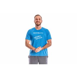Basic Herren-Sportshirt in blau