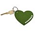 Filz-Schlüsselanhänger Herz beidseitig bedruckt