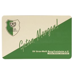 Logo-Frühstücksbrettchen  als Vereins-Werbemittel