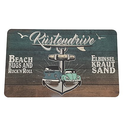 Werbe-Resopal Frühstücksbrett im Retro-Design