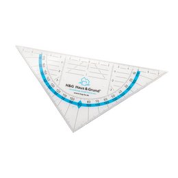 Robustes, flexibles und unzerbrechliches Logo-Geodreieck mit Werbedruck